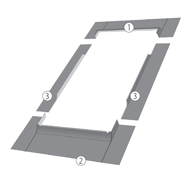 Оклады для фальцевых, медных и титан-цинковых кровель EEV, EEJ