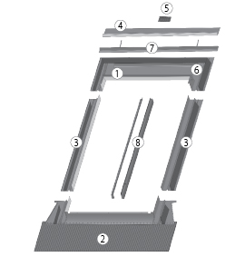 Оклад для высокопрофилированных кровельных покрытий EHN-P